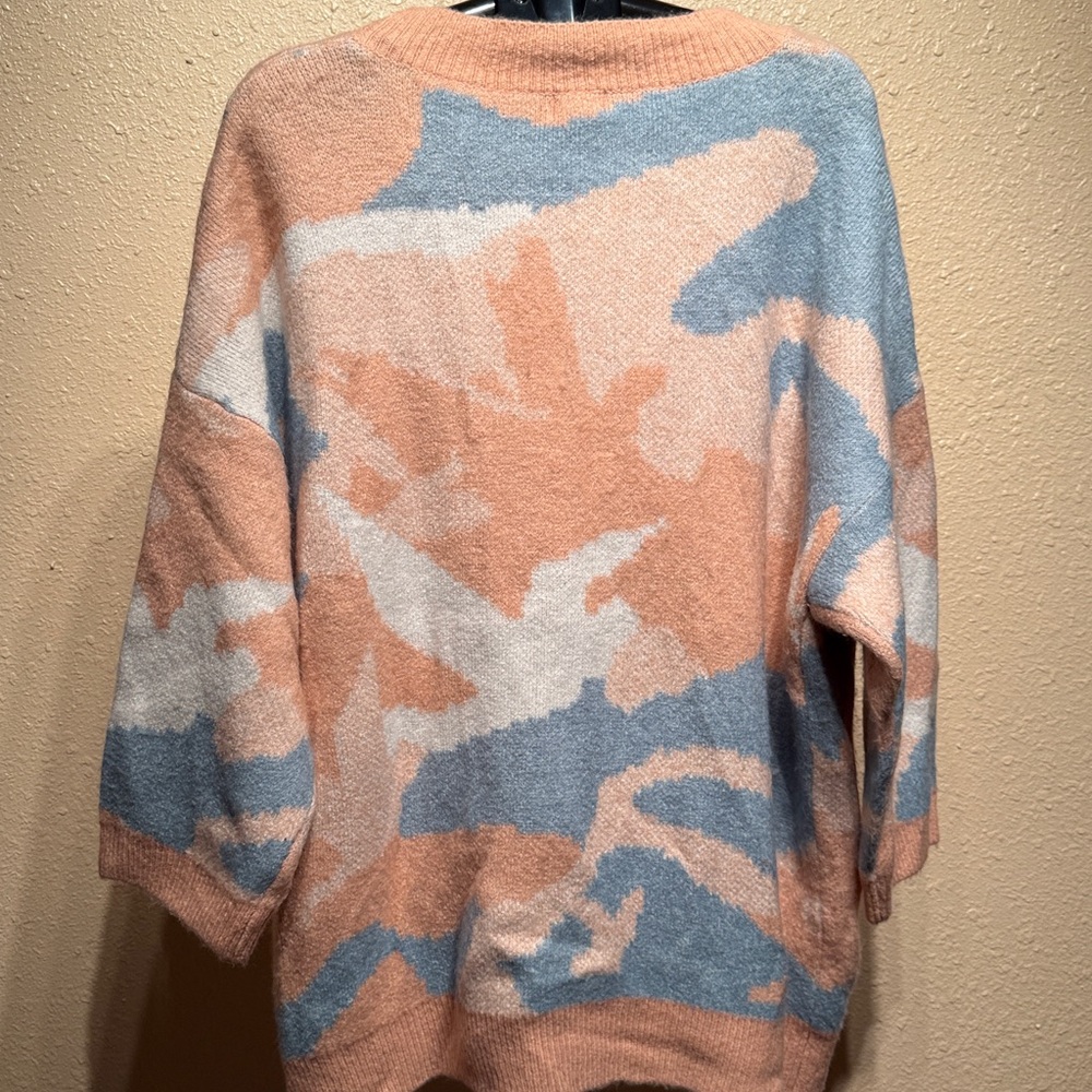 Pol Oversized Vneck Button Down Front Sweater Car… - image 7